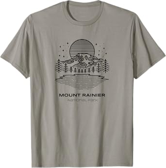 Vintage Mount Rainier National Park Hike T-Shirt