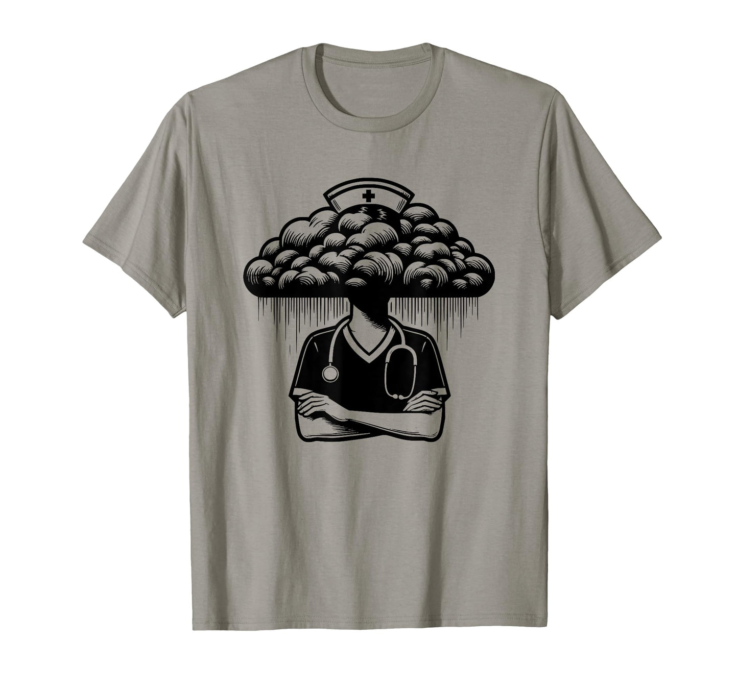 Medical School Nurse Nursing Black Cloud T-Shirt