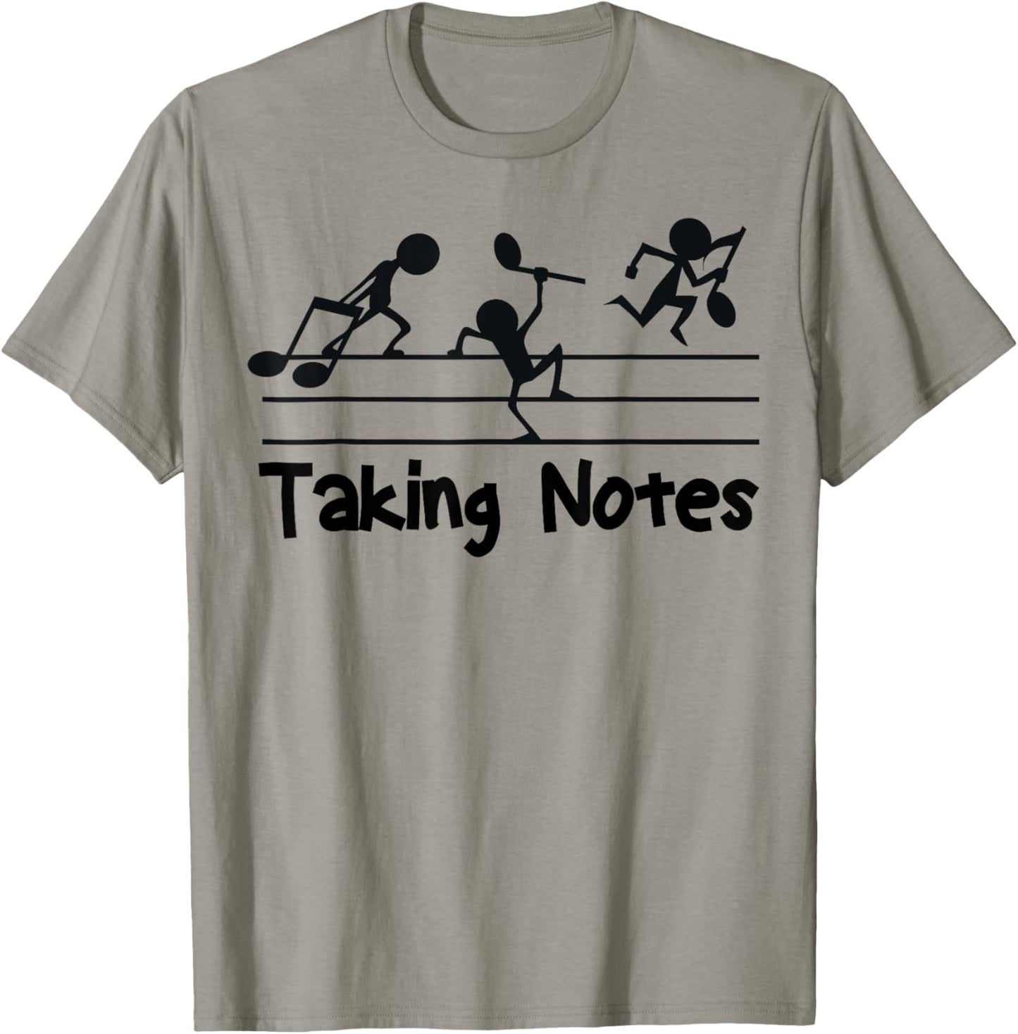 Musical Taking Notes Music Lovers Vintage Teachers Funny T-Shirt