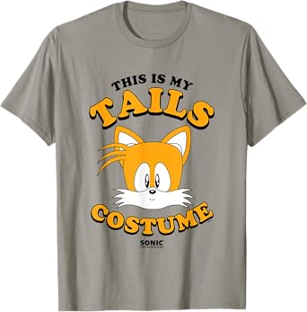 Sonic The Hedgehog Halloween This Is My Tails Retro Costume T-Shirt