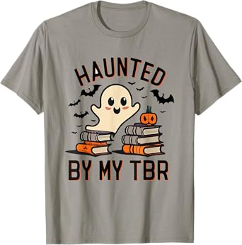 Funny Haunted by My TBR Boo Halloween Book T-Shirt