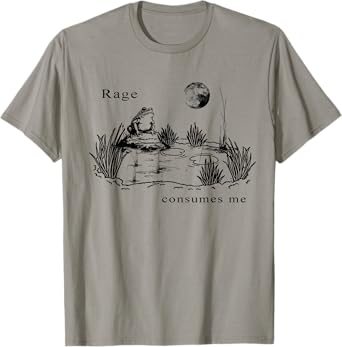 rage consumes me frog funny Vintage Frog nature T-Shirt