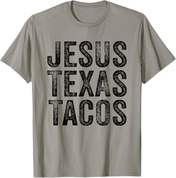 Funny Best Friend Jesus Texas Tacos Food Cinco Mayo Retro T-Shirt