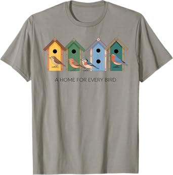 A Home for Every Bird Colorful Birdhouses T-Shirt