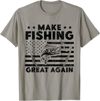 Make Fishing Great Again, Funny Fisherman Trump Gifts T-Shirt