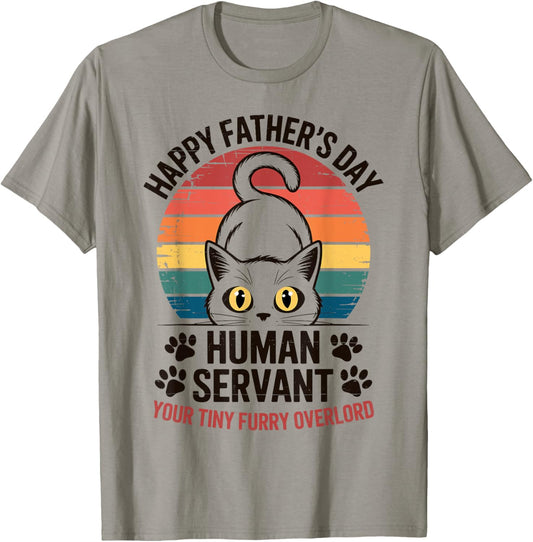 Funny Cat Dad Gifts for Men Vintage Father's Day Meow Daddy T-Shirt