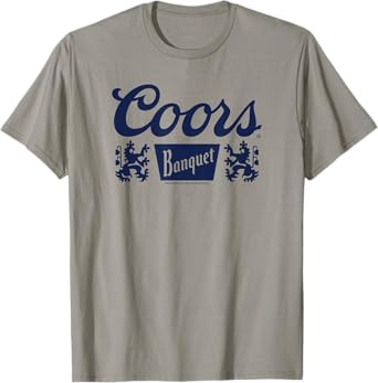 Coors Classic Banquet Beer Offset Centered Logo T-Shirt