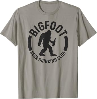 Bigfoot Beer Drinking Club Funny Sasquatch Believer Camping T-Shirt