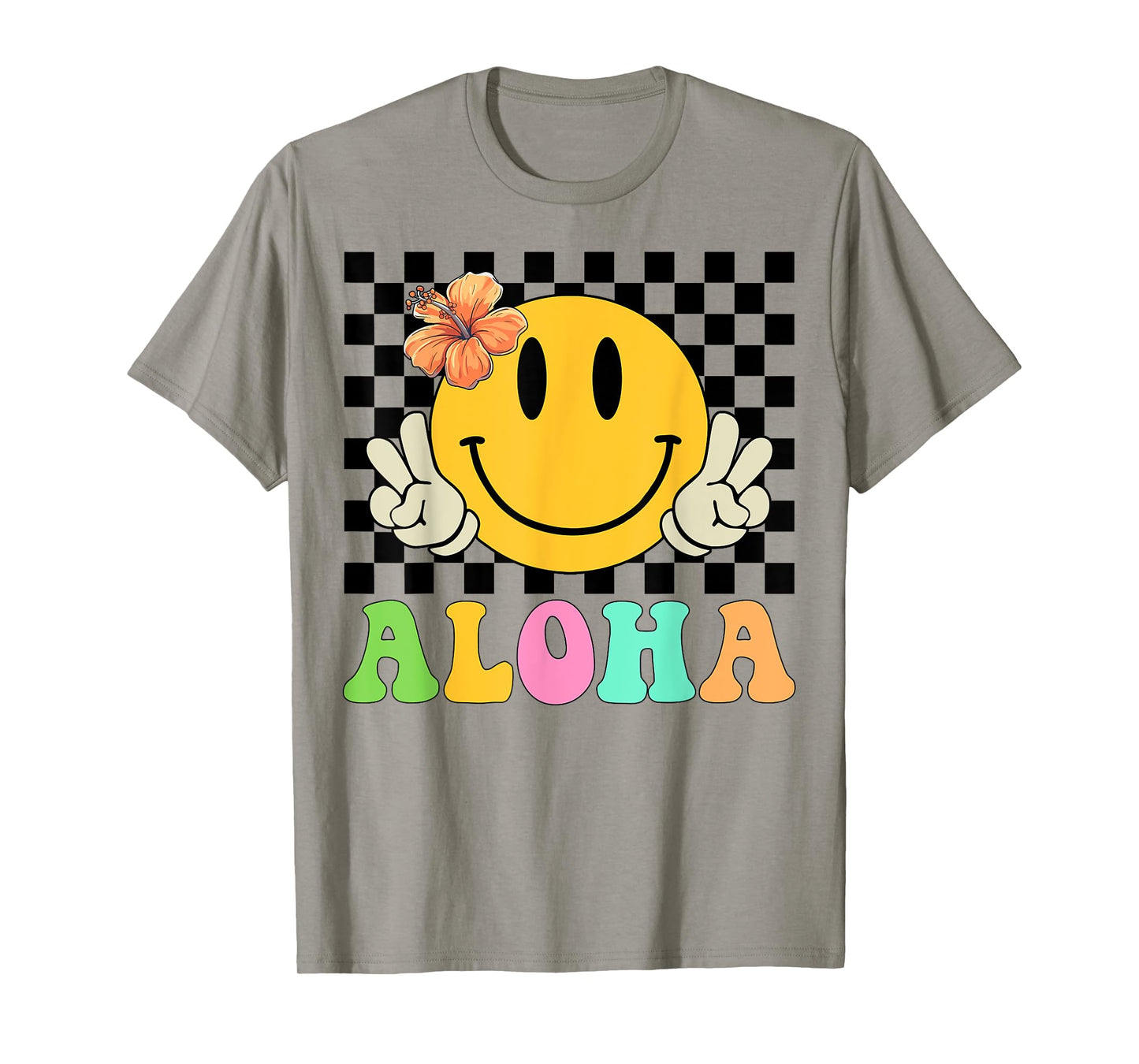 Aloha Shirt Happy Face Vacation Men Women Kids Hawaiian T-Shirt