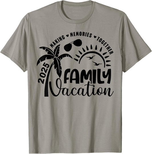 Family Vacation 2025 Beach Matching Family Summer Vacation T-Shirt