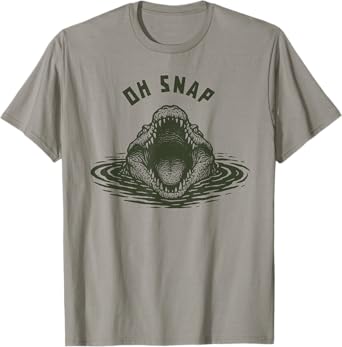 Oh Snap Alligator Funny Crocodile Design T-Shirt
