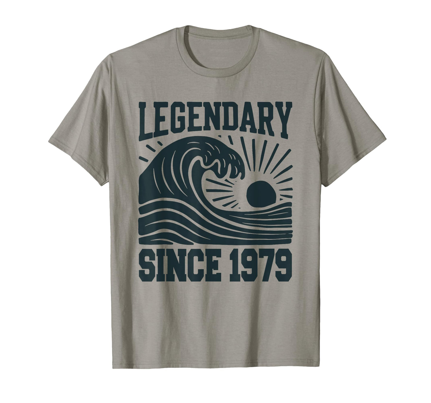 Legendary Since 1979 Birthday Vintage Retro Wave Sun T-Shirt