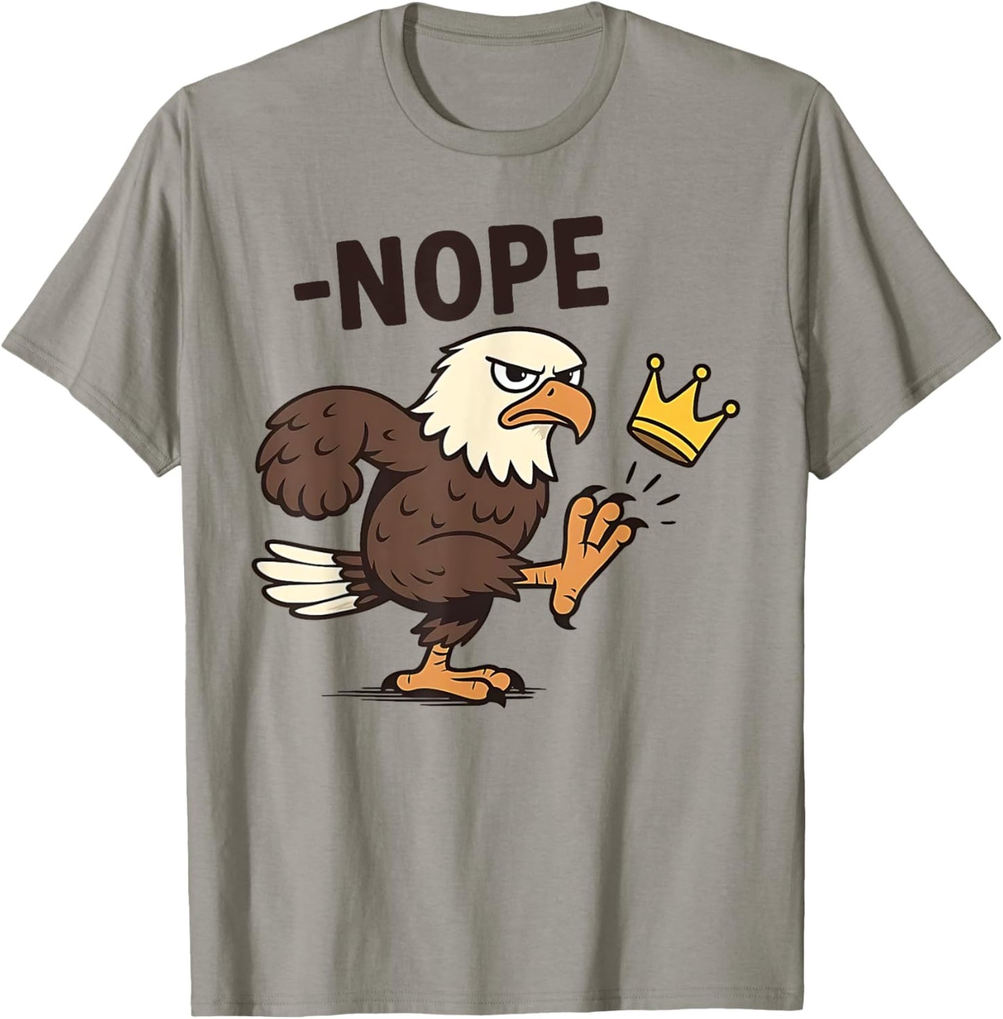 Funny No Kings In America Bald Eagle Protest 4th July T-shirt
