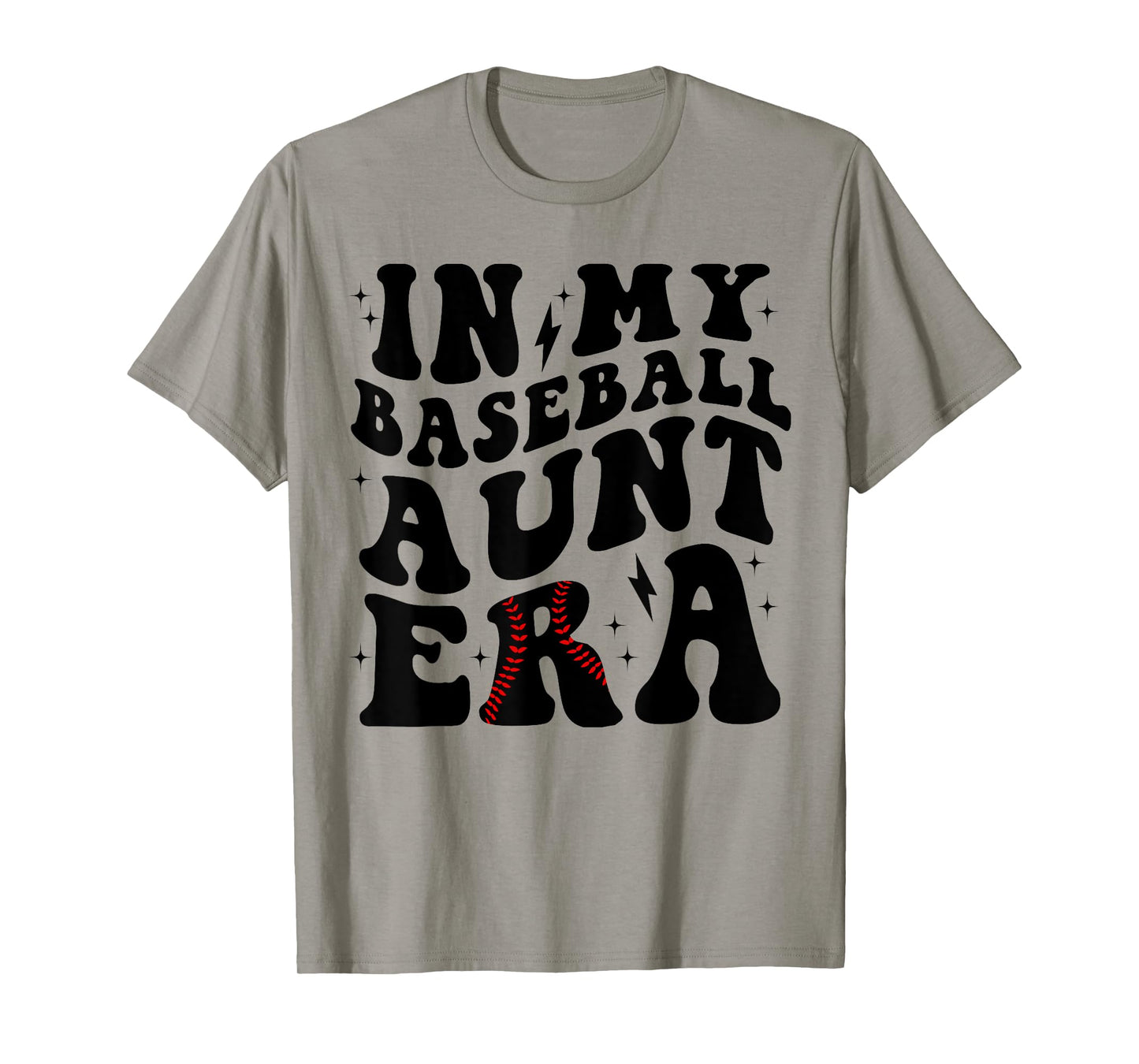 Groovy Vintage In My Baseball Aunt Era Baseball Aunt Auntie T-Shirt