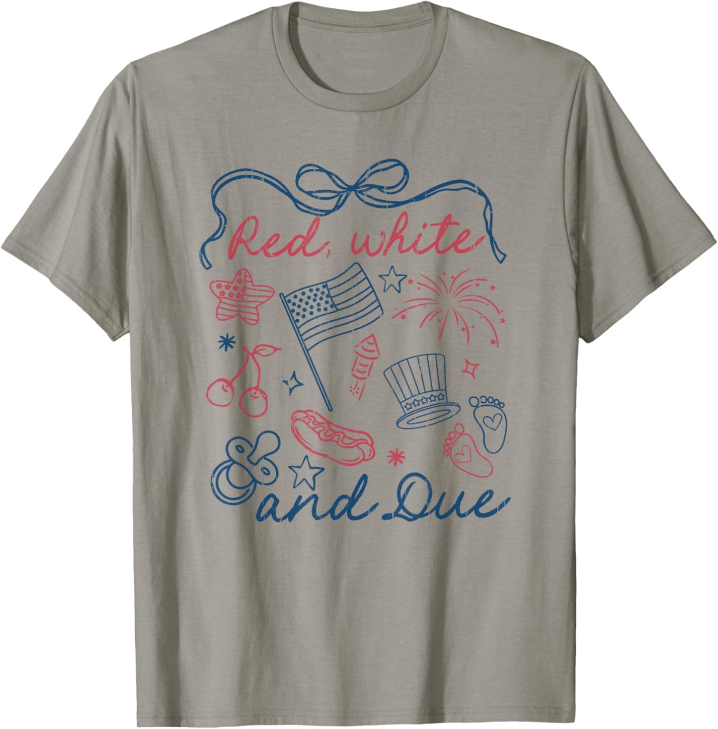 Red White And Due, 4th Of July T-shirt
