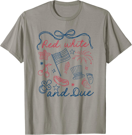 Red White And Due, 4th Of July T-shirt