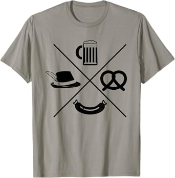 Oktoberfest Beer Wurst Pretzel Funny Germany German Souvenir T-Shirt
