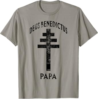 God Bless The Pope Papal Cross Catholic Prayer Latin T-Shirt