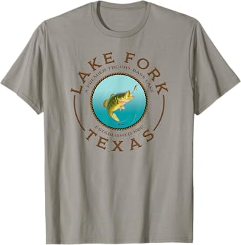 JCombs: Lake Fork, Texas, Largemouth Bass, Fishing T-Shirt