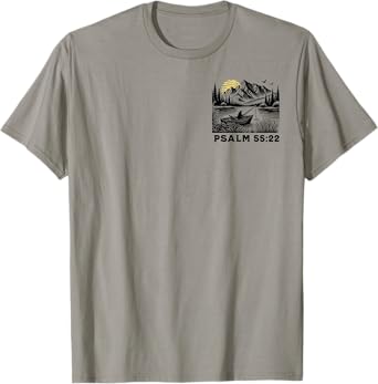 [2 Sided] Cast Your Cares On The Lord, Christian Fisherman T-Shirt