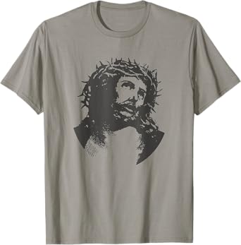 Face Of Jesus Christ Crown Of Thorns Catholic Faith T-Shirt