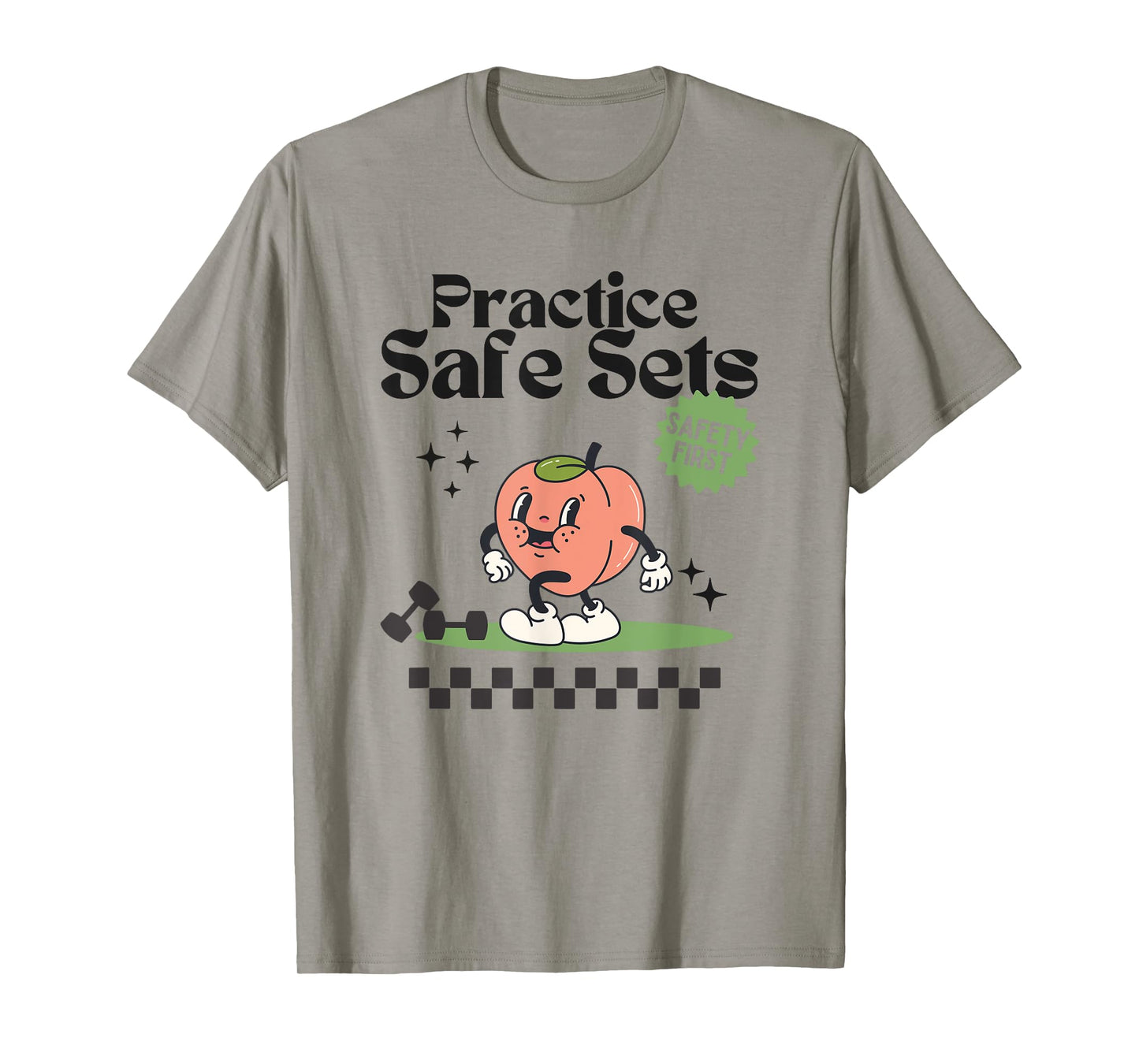 Practice Safe Set Funny Gym Weightlifting Cover T-Shirt