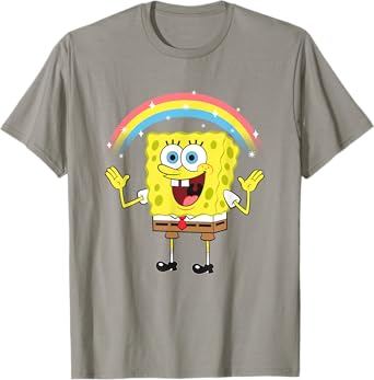 SpongeBob SquarePants Imagination Rainbow Happy Logo T-Shirt