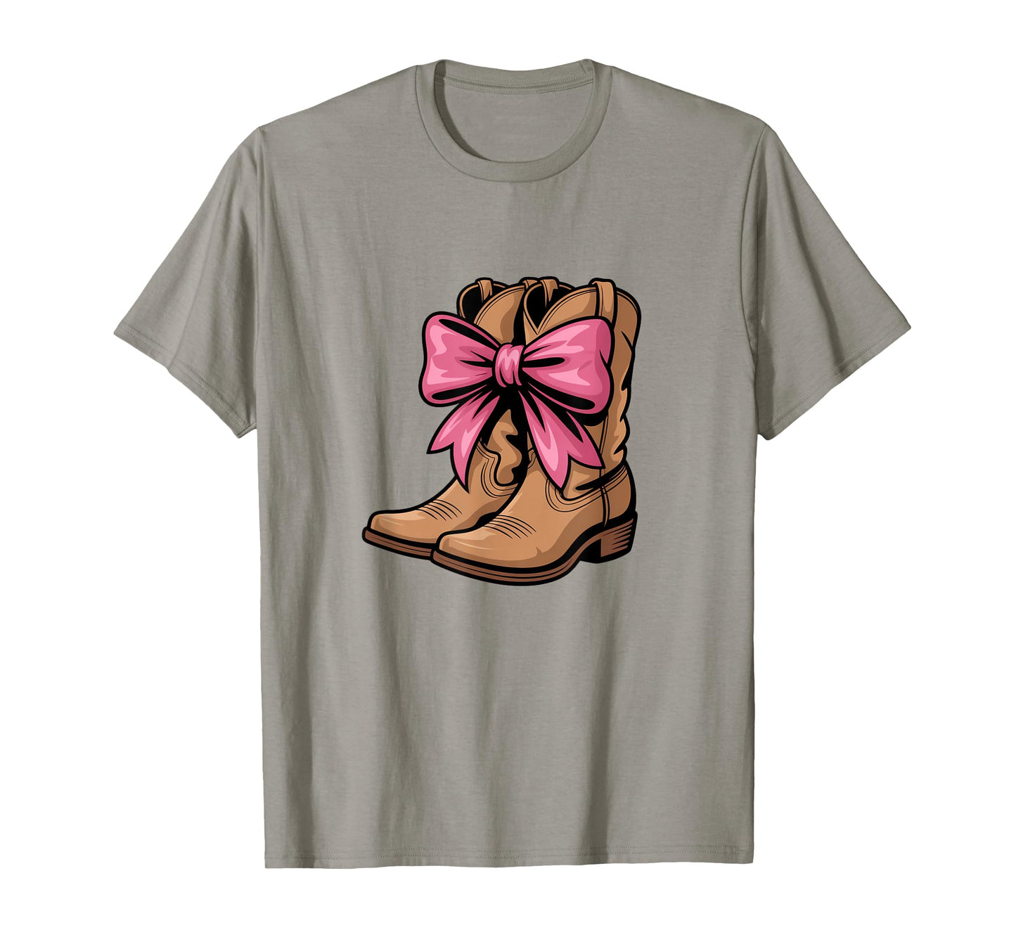 Cowboy Cowgirl Country Boots Pink Bow Kids Sweet T-Shirt