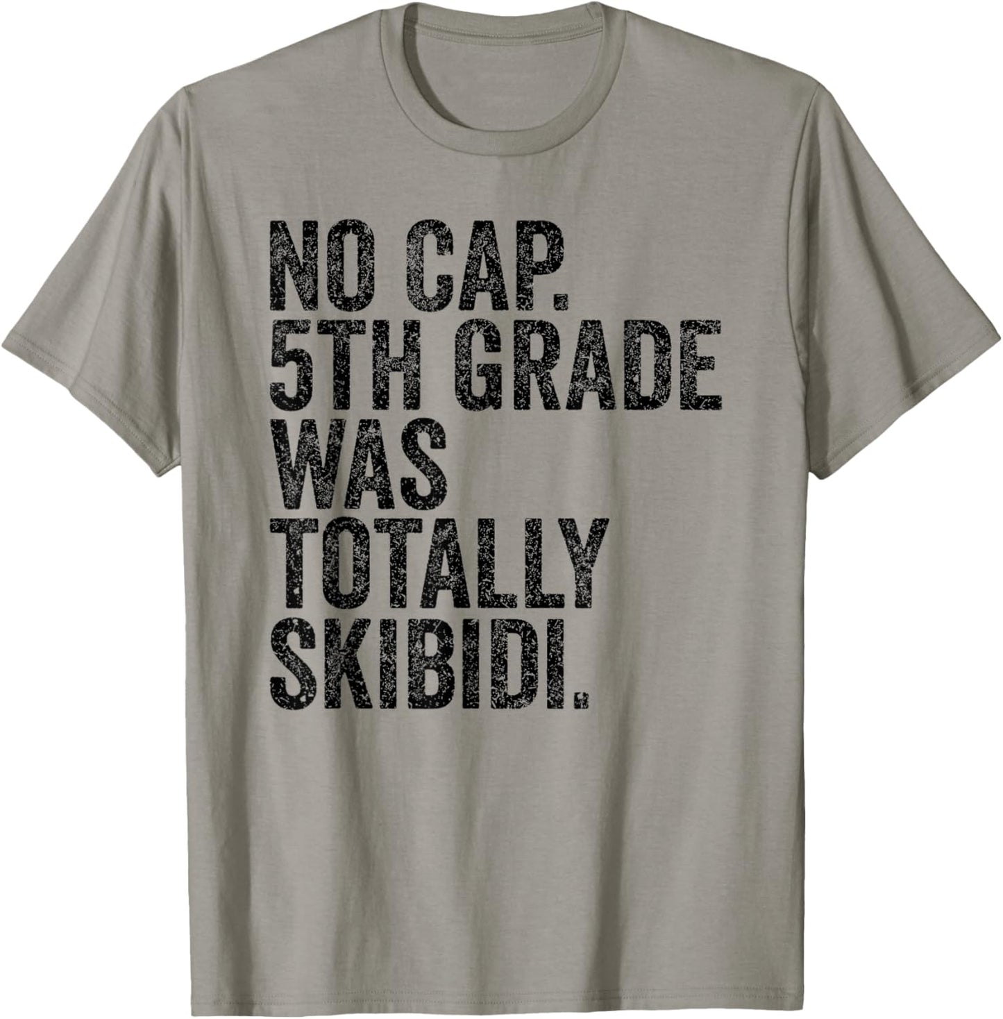 No Cap 5th Grade Was Totally Skibidi Shirt 5th Graduation T-Shirt