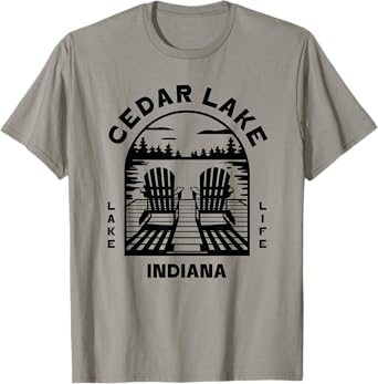 Cedar Lake Indiana Outdoors Vintage T-Shirt