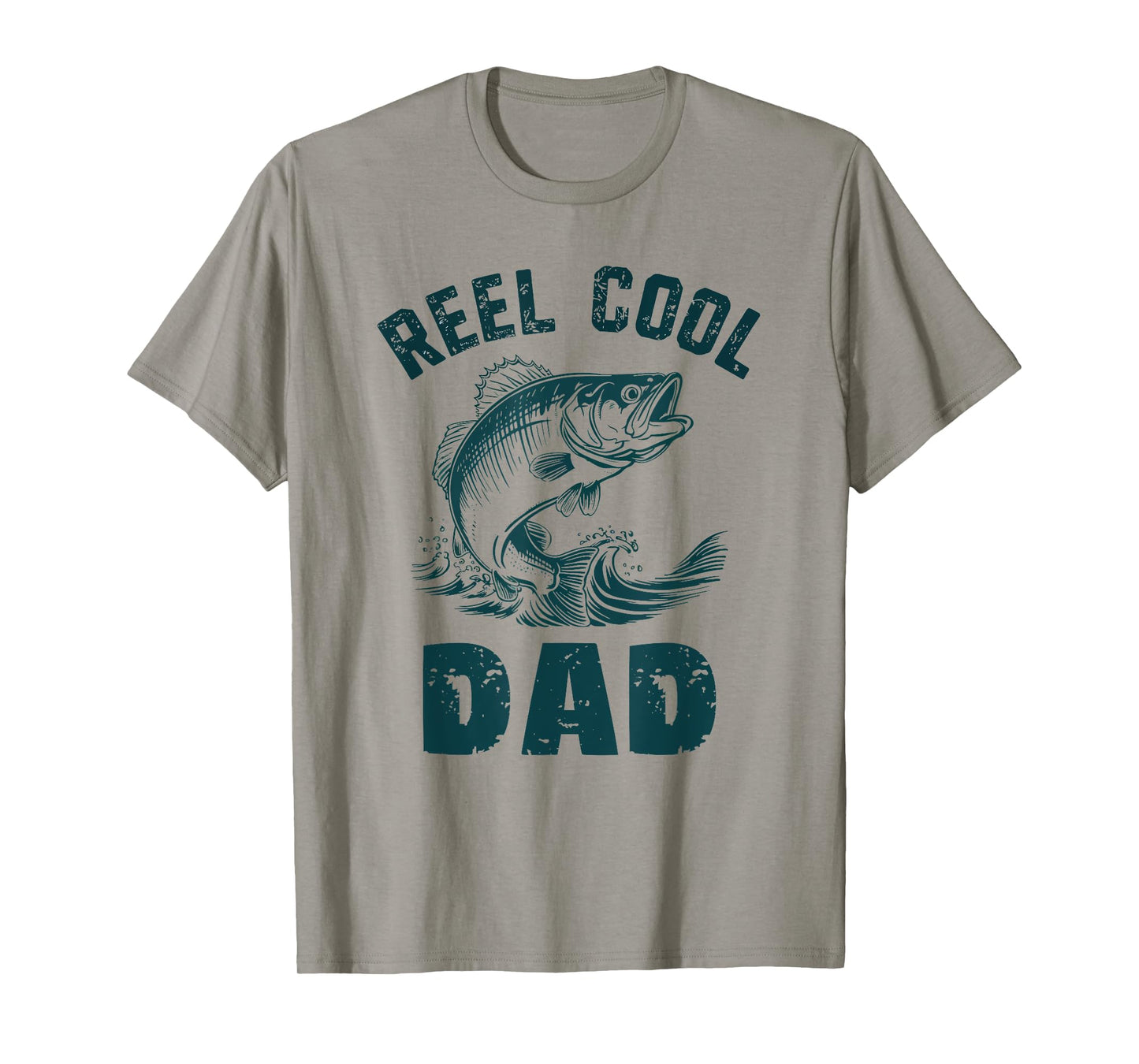 Reel Cool Dad Fishing Grandpa Vintage Style Daddy Father T-Shirt