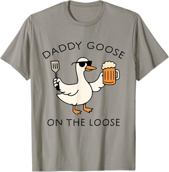 Beer Lover Daddy Goose On The Loose Oktoberfest Costume Men T-Shirt