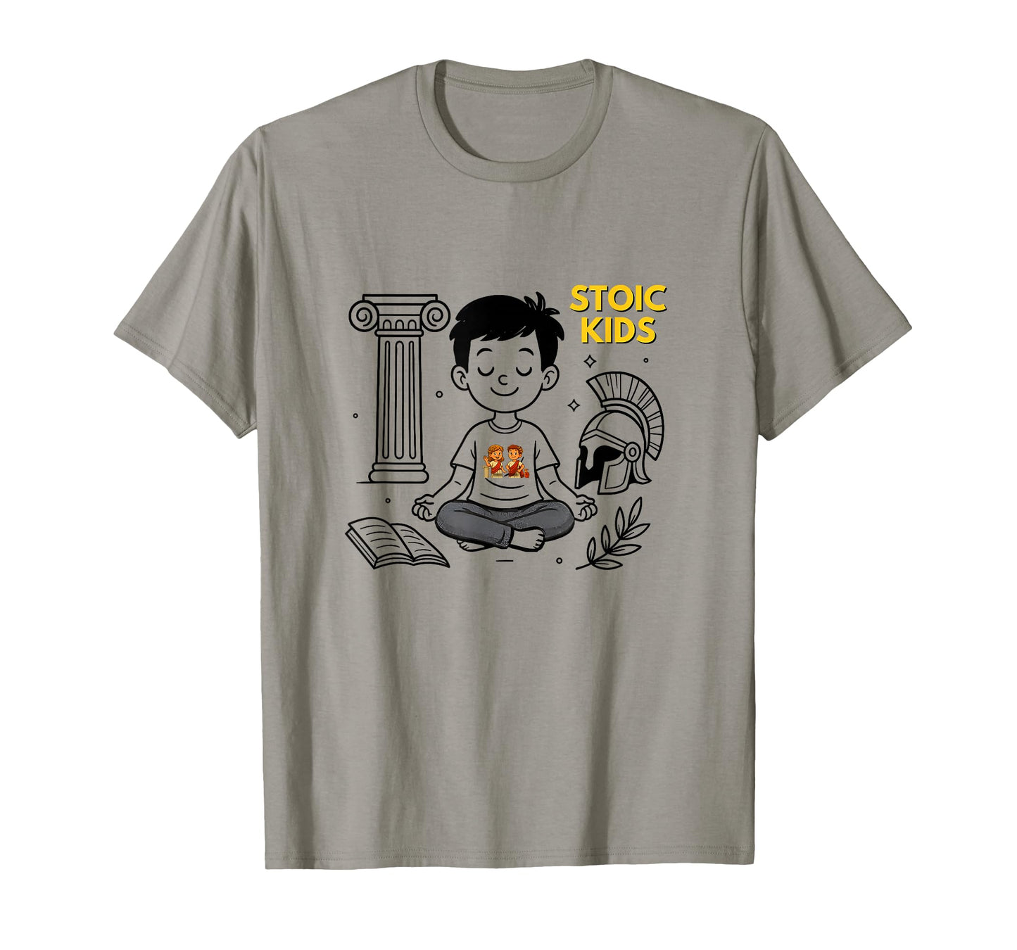 Stoic Kids T: Ancient Wisdom, Calm, Courage and Character T-Shirt