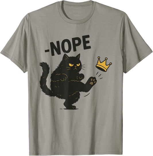 NOPE No Kings in America Black Cat Pro Democracy Shirt T-Shirt