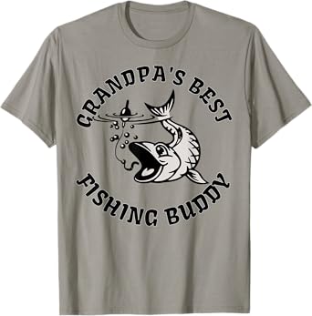 Grandpa's Best Fishing Buddy Kid's Shirt | Fishing T-Shirt T-Shirt