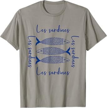 Sardine Fish Cute Fisherman Aesthetic Les Sardines T-Shirt