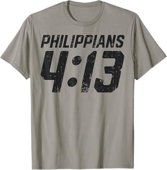 Philippians 4:13 Christian Bible Verse Men Women Religious T-Shirt