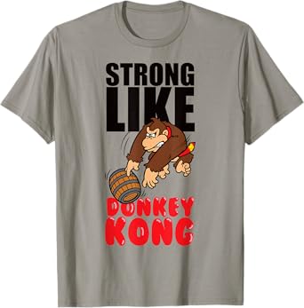 Nintendo Strong Like Donkey Kong Barrel Throw T-Shirt