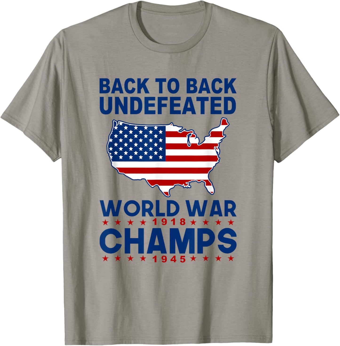 Vintage Back-to-back Undefeated World War Champs 4th Of July T-shirt