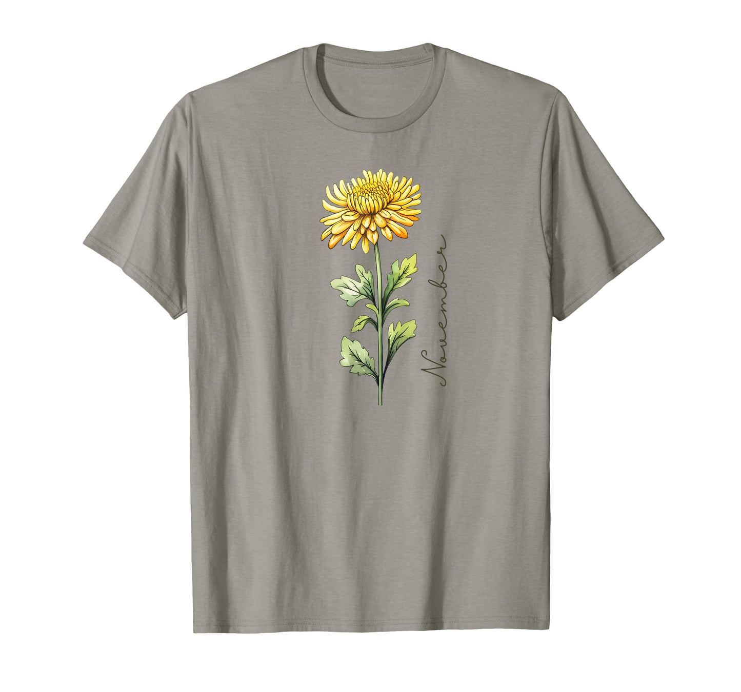 November Birthday Chrysanthemum Birth Flower T-Shirt