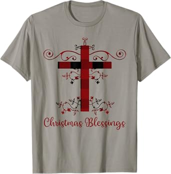 Christian Christmas Blessings Holiday Greetings Womens Gift T-Shirt