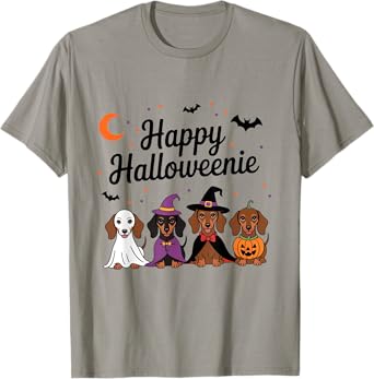 Happy Halloweenie Dachshund Dog T-Shirt