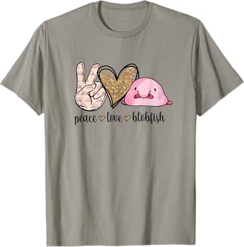 Peace Love Meme Blobfish Lover T-Shirt