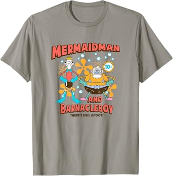 SpongeBob SquarePants Mermaidman & Barnacleboy Vintage T-Shirt
