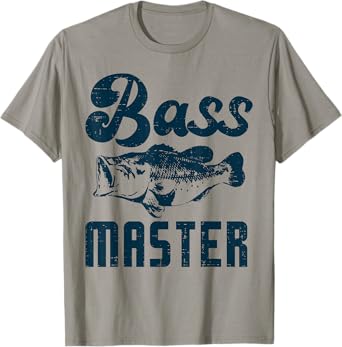 Fishing Bass Master Funny Largemouth Angler Men Women Kids T-Shirt