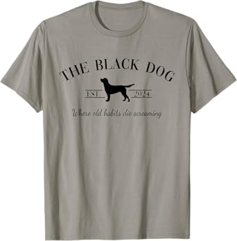 Retro Black Dog Club Old Habits Est. 2024 Womens Mens Kids T-Shirt