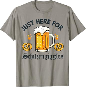 Just Here for Oktoberfest German Beer Festival Party Adults T-Shirt