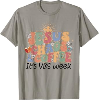 Jesus Chaos and Coffee VBS Crew 2023 T-Shirt