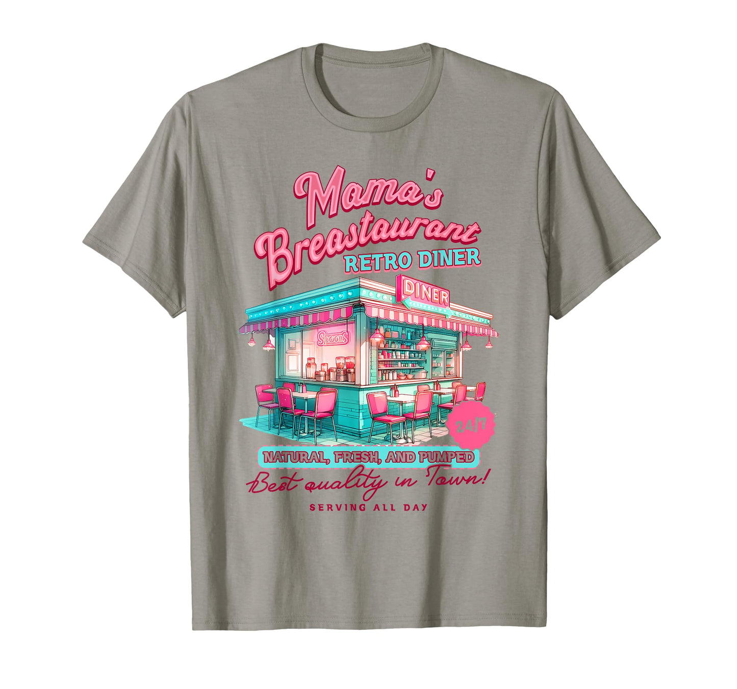 Normalize Breastfeeding Mom Breastfeed Mama's Breastaurant T-Shirt