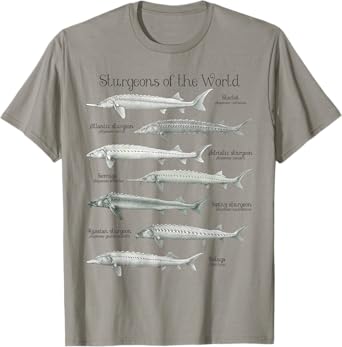 Sturgeon Types Acipenser Sterlet T-Shirt